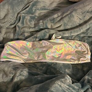 SHEIN Iridescent Bikini Top - Multicolor Shine